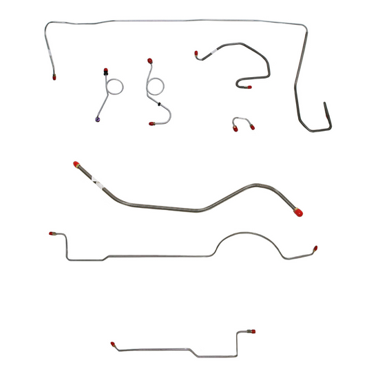 Mopar E Body Complete Brake Line Kit; Fine Lines-CBK0530SS - Complete Brake Line Kit Car Part People