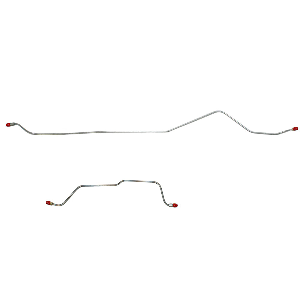1964-1965 Plymouth Barracuda Complete Brake Line Kit Power Drums Stainless CBK0535SS