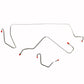 1964-1965 Plymouth Barracuda Complete Brake Line Kit Power Drums Stainless CBK0535SS