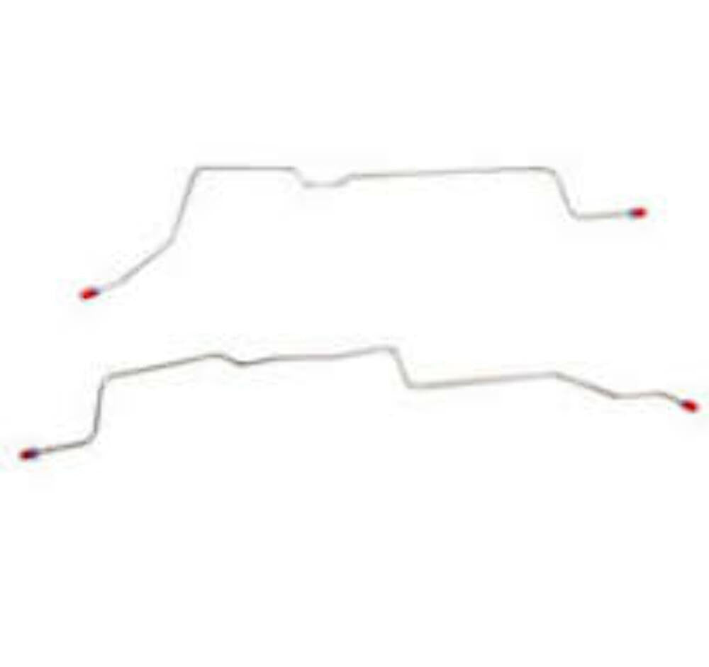 1966 Plymouth Barracuda Complete Brake Line Kit Manual Drum Stainless CBK0536SS