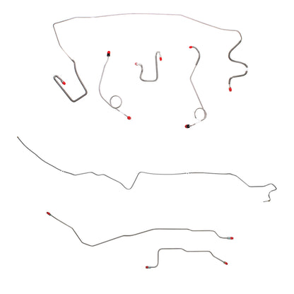 Mopar A Body Complete Brake Line Kit; Fine Lines-CBK0539SS