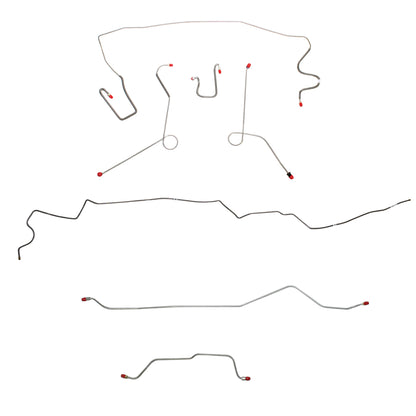 Mopar A Body Complete Brake Line Kit; Fine Lines-CBK0552SS