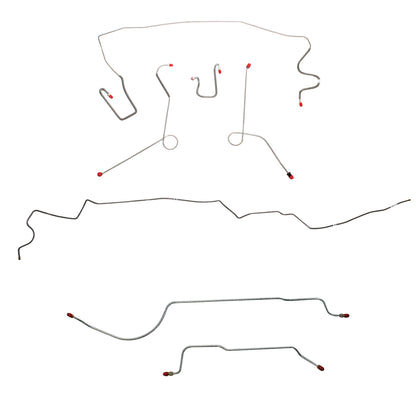 Mopar A Body Complete Brake Line Kit; Fine Lines-CBK0553SS