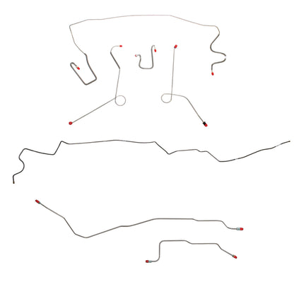 Mopar A Body Complete Brake Line Kit; Fine Lines-CBK0554SS