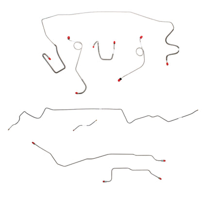 Mopar A Body Complete Brake Line Kit; Fine Lines-CBK0569SS