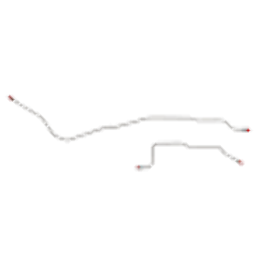 Mopar A Body Complete Brake Line Kit; Fine Lines-CBK0572SS