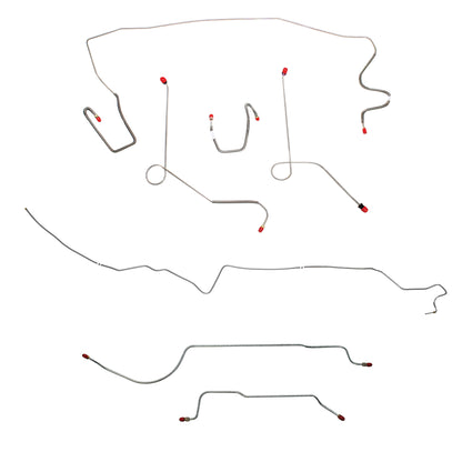 Mopar A Body Complete Brake Line Kit; Fine Lines-CBK0574SS