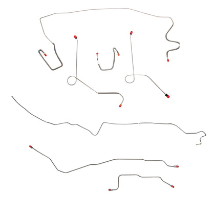 Mopar A Body Complete Brake Line Kit; Fine Lines-CBK0575SS