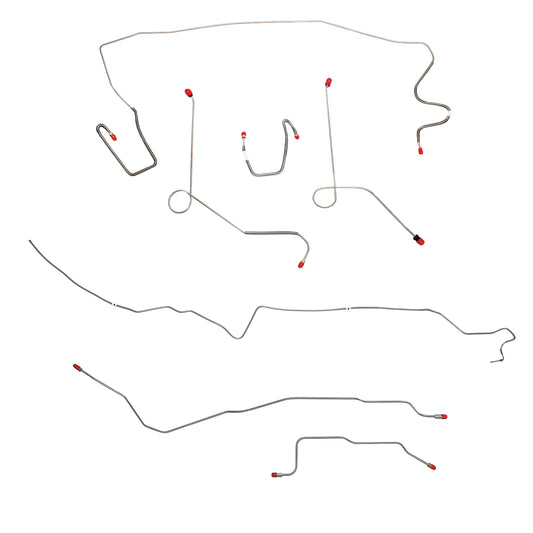 Mopar A Body Complete Brake Line Kit; Fine Lines-CBK0575SS