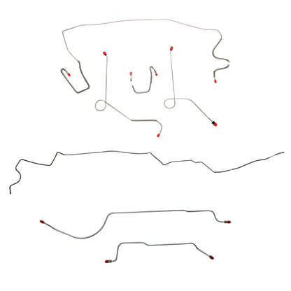 Mopar A Body Complete Brake Line Kit; Fine Lines-CBK0577SS