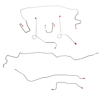Mopar A Body Complete Brake Line Kit; Fine Lines-CBK0578SS