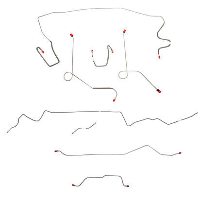 Mopar A Body Complete Brake Line Kit; Fine Lines-CBK0579SS