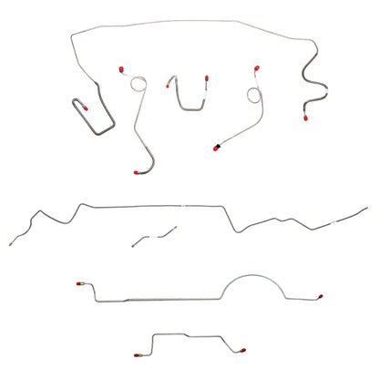 Mopar A Body Complete Brake Line Kit; Fine Lines-CBK0587SS
