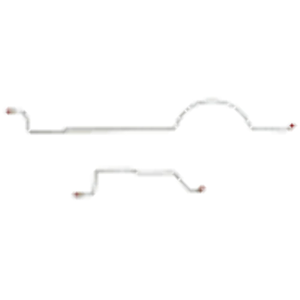 Mopar A Body Complete Brake Line Kit; Fine Lines-CBK0588SS
