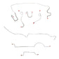 Mopar A Body Complete Brake Line Kit; Fine Lines-CBK0589SS