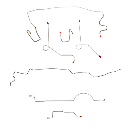 Mopar A Body Complete Brake Line Kit; Fine Lines-CBK0590SS