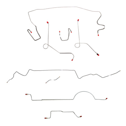 Mopar A Body Complete Brake Line Kit; Fine Lines-CBK0591SS