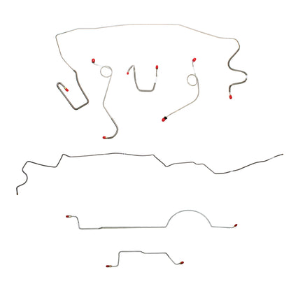 Mopar A Body Complete Brake Line Kit; Fine Lines-CBK0593SS