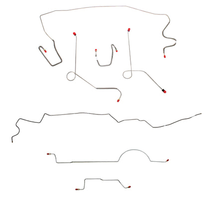 Mopar A Body Complete Brake Line Kit; Fine Lines-CBK0596SS