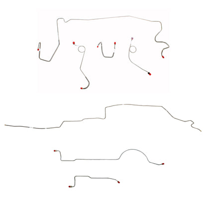 Mopar A Body Complete Brake Line Kit; Fine Lines-CBK0601SS