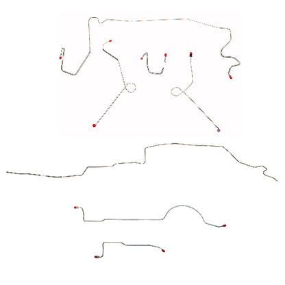 Mopar A Body Complete Brake Line Kit; Fine Lines-CBK0602SS