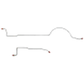 Mopar A Body Complete Brake Line Kit; Fine Lines-CBK0602SS