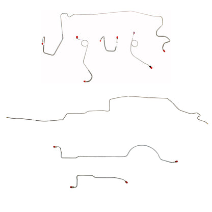 Mopar A Body Complete Brake Line Kit; Fine Lines-CBK0605SS