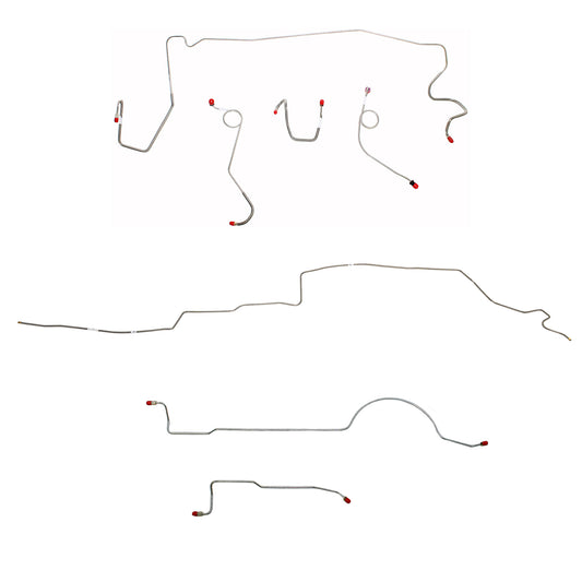 Mopar A Body Complete Brake Line Kit; Fine Lines-CBK0605SS