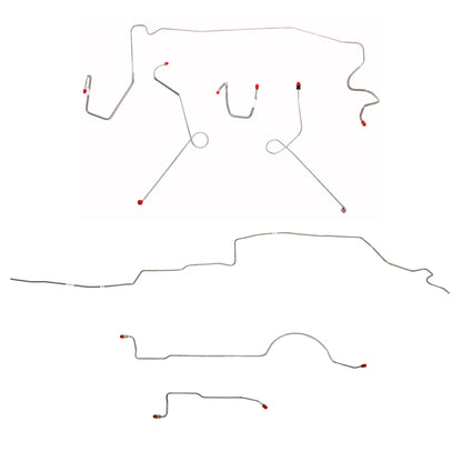 Mopar A Body Complete Brake Line Kit; Fine Lines-CBK0606SS