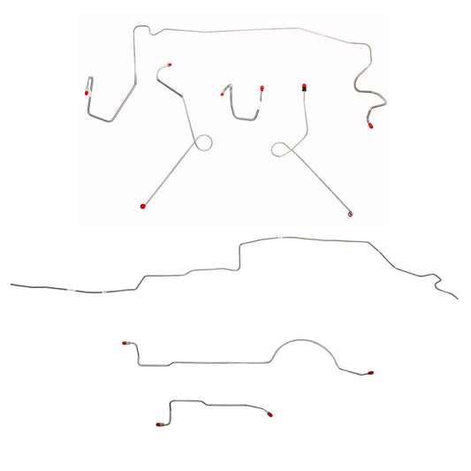Mopar A Body Complete Brake Line Kit; Fine Lines-CBK0606SS