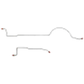 Mopar A Body Complete Brake Line Kit; Fine Lines-CBK0607SS