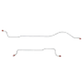 Mopar B Body Complete Brake Line Kit; Fine Lines-CBK0610SS