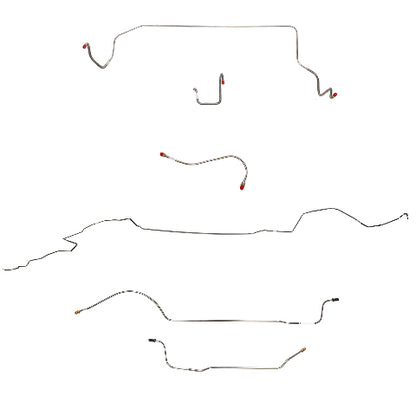 Mopar B Body Complete Brake Line Kit; Fine Lines-CBK0626SS