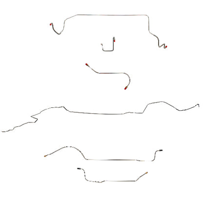 Mopar B Body Complete Brake Line Kit; Fine Lines-CBK0630SS