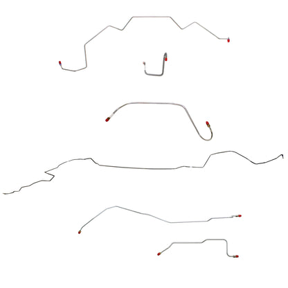 Mopar B Body Complete Brake Line Kit; Fine Lines-CBK0637SS