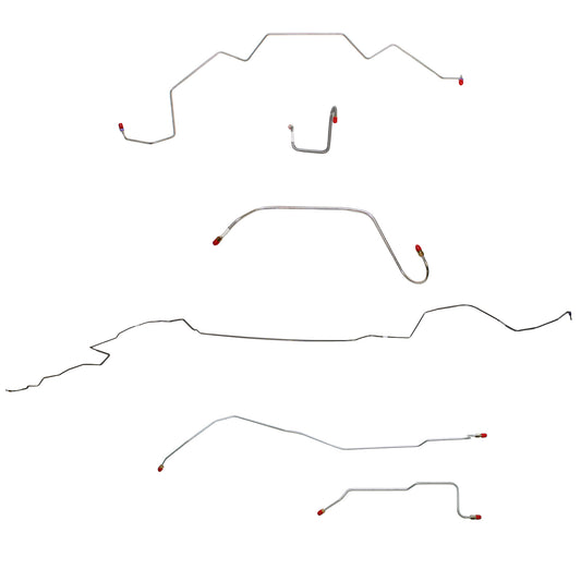 Mopar B Body Complete Brake Line Kit; Fine Lines-CBK0637SS