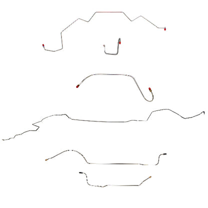 Mopar B Body Complete Brake Line Kit; Fine Lines-CBK0638SS