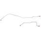 Mopar B Body Complete Brake Line Kit; Fine Lines-CBK0645SS
