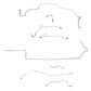 Mopar B Body Complete Brake Line Kit; Fine Lines-CBK0651SS