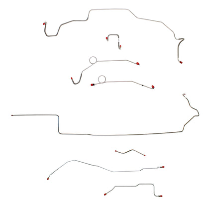 1967-1969 Mopar B Body Complete Brake Line Kit Power Disc Stainless CBK0653SS