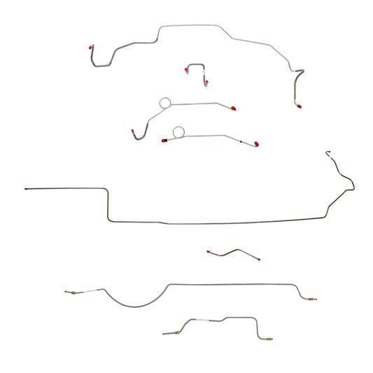 Mopar B Body Complete Brake Line Kit; Fine Lines-CBK0655SS