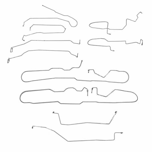 Fits 14-18 Silverado/Sierra 1500 ExtCab/Short Bed, Complete Brake Line CBK0686SS - Complete Brake Line Kit Car Part People