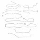 Fits 14-18 Silverado/Sierra 1500 ExtCab/Short Bed, Complete Brake Line CBK0686SS