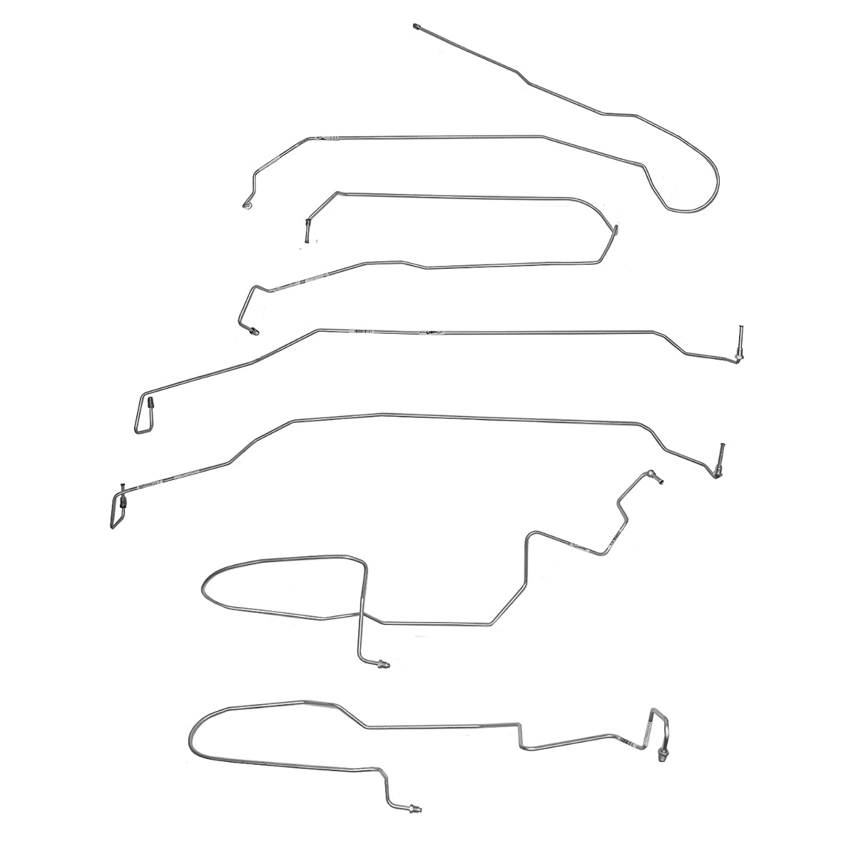 2009-2018 Chevrolet Silverado 1500 Complete Brake Line Kit Stainless CBK0686SS