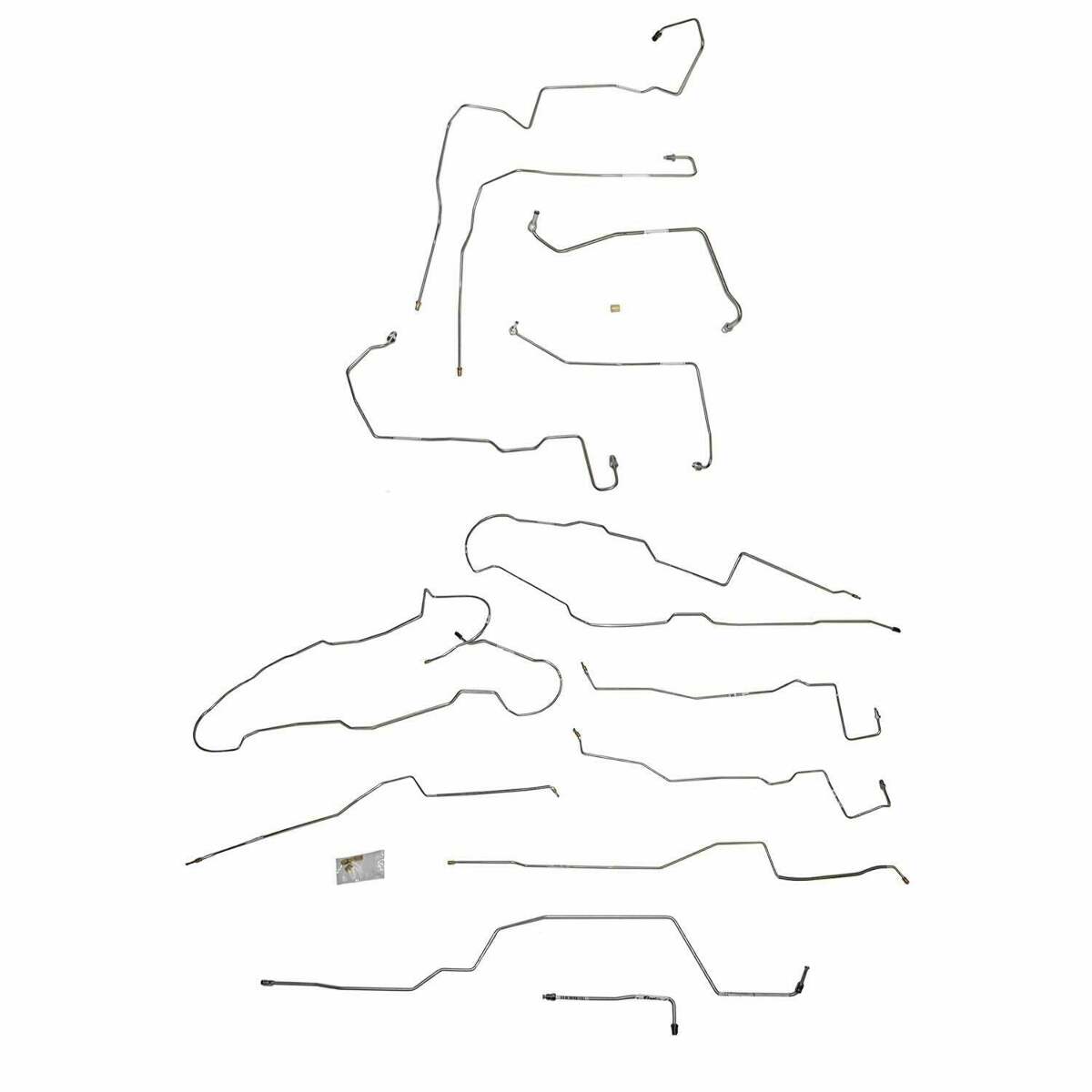 Fits 2012-13 Ford F-150, w/Super Cab/Std Bed Complete Brake Line Kit CBK0689SS