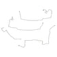 2003-2010 Dodge Viper Complete Brake Line Kit Steel CBK0702OM