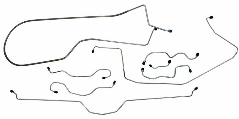 Fits 1969 Chevrolet Corvette  Full Brake Line Set CBL912
