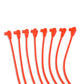 Spark Plug Wire Set Universal 8mm Silicone Spiro Pro 350 ohm/ft Black 76047