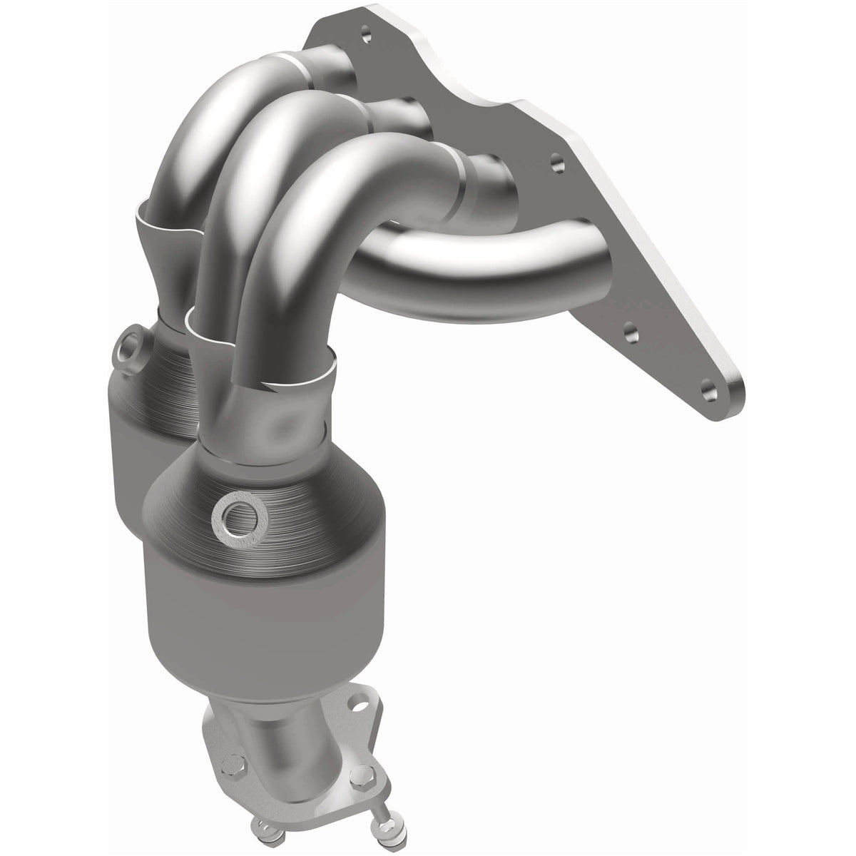 Catalytic Converter with Integrated Exhaust Manifold for HM Grade Federal / EPA Compliant Direct-Fit Manifold Catalytic