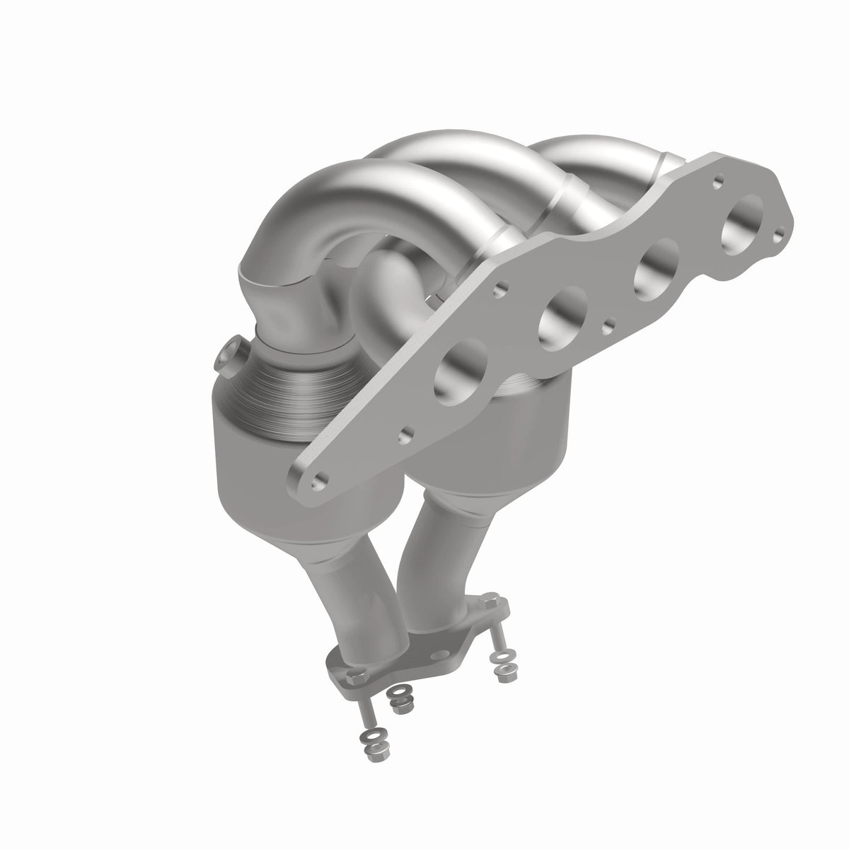 Catalytic Converter with Integrated Exhaust Manifold for HM Grade Federal / EPA Compliant Direct-Fit Manifold Catalytic